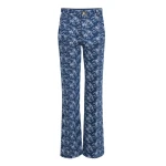 Giambattista Valli Chinoiserie Embroidered Blue Denim Trousers - Giambattista Valli Pants - Romantic Couture - Shop at Coveti