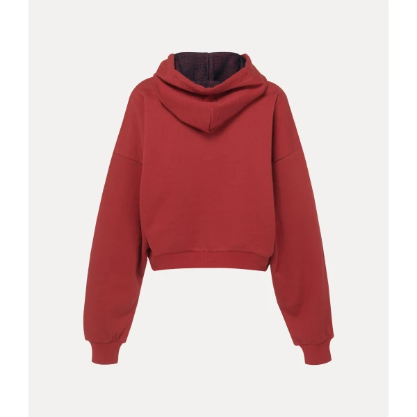 Vivienne Westwood Cropped Box Hoodie - Vivienne Westwood Hoodies - Punk Luxury - Shop at Coveti