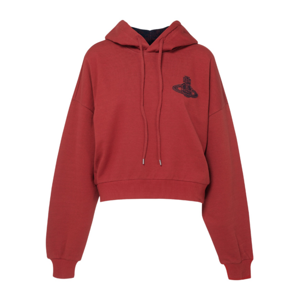 Vivienne Westwood Cropped Box Hoodie - Vivienne Westwood Hoodies - Punk Luxury - Shop at Coveti