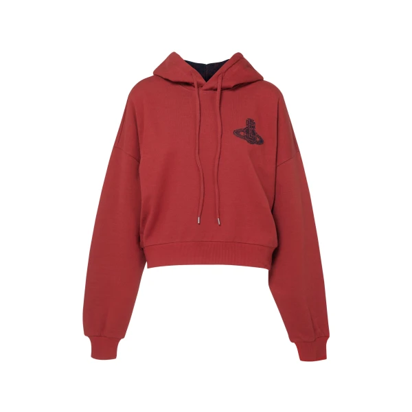 Vivienne Westwood Cropped Box Hoodie - Vivienne Westwood Hoodies - Punk Luxury - Shop at Coveti