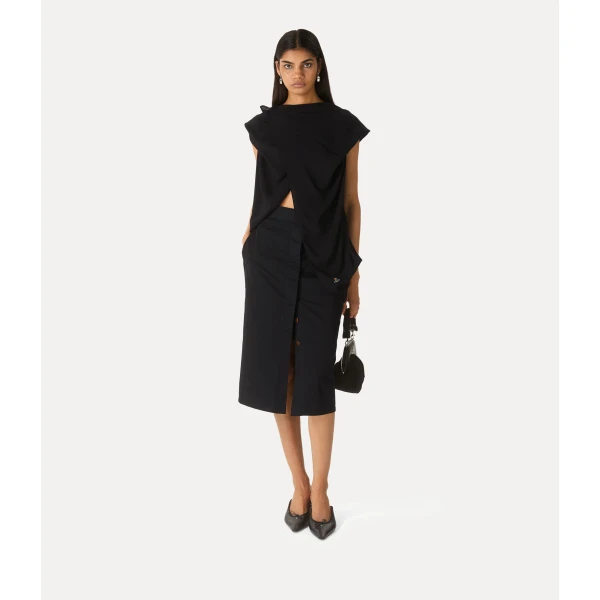 Vivienne Westwood Cross Over Top - Vivienne Westwood Tops - Punk Luxury - Shop at Coveti