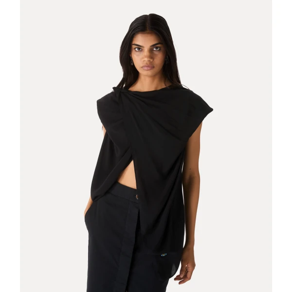 Vivienne Westwood Cross Over Top - Vivienne Westwood Tops - Punk Luxury - Shop at Coveti