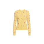 Oscar de la Renta Crystal Cluster Embroidered Cardigan - Oscar de la Renta Knitwear - American Couture - Shop at Coveti
