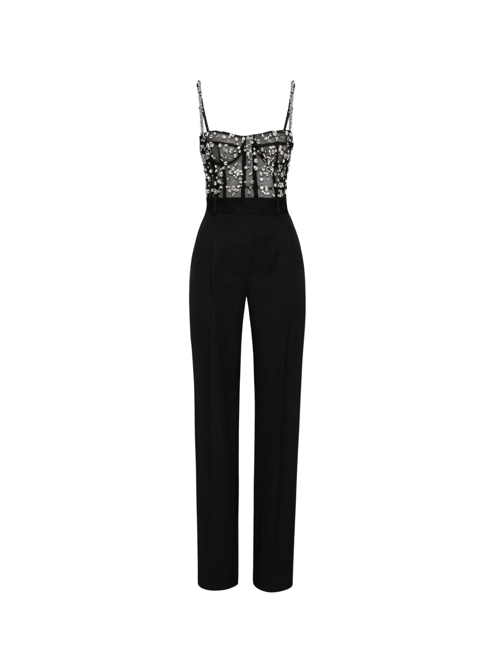 Crystal-Cluster-Embroidered-Jumpsuit-Oscar-de-la-Renta-Jumpsuit46172_nobg Oscar de la Renta Crystal Cluster Embroidered Jumpsuit - Oscar de la Renta Jumpsuit - American Couture - Shop at Coveti