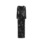 Oscar de la Renta Crystal Cluster Embroidered Long Sleeve Gown - Oscar de la Renta Dresses - American Couture - Shop at Coveti