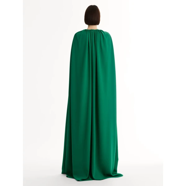 Oscar de la Renta Cyclamen-Detailed Georgette Caftan - Oscar de la Renta Dresses - American Couture - Shop at Coveti