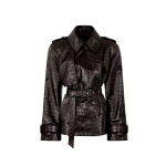 The Attico Dark Brown Bomber - The Attico Jackets - Designed by Gilda Ambrosio & Giorgia Tordini - Shop at Coveti