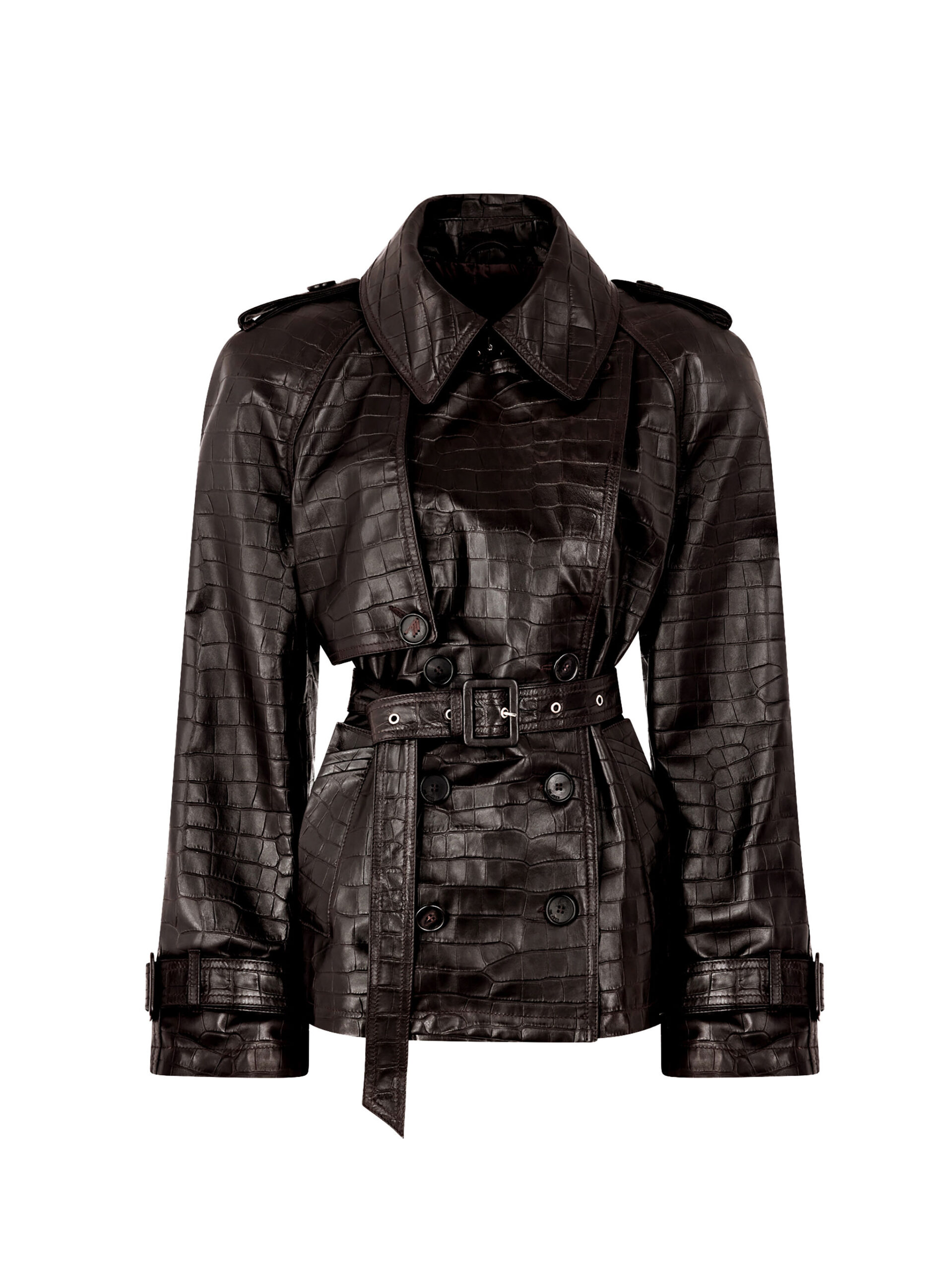 The Attico Dark Brown Bomber | The Attico Luxury Jackets | Coveti