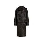 The Attico Dark Brown Trench - The Attico Coats - Designed by Gilda Ambrosio & Giorgia Tordini - Shop at Coveti