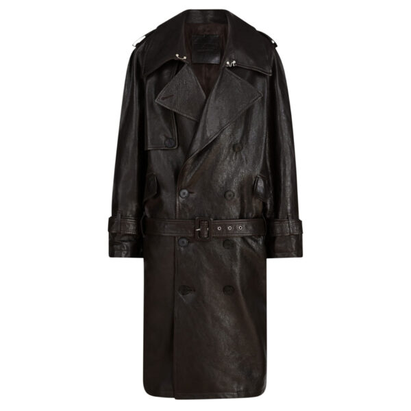 The Attico Dark Brown Trench - The Attico Coats - Designed by Gilda Ambrosio & Giorgia Tordini - Shop at Coveti