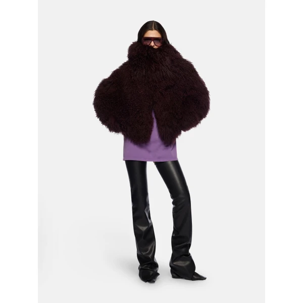 The Attico Dark Grapes Bomber Jacket, view 2