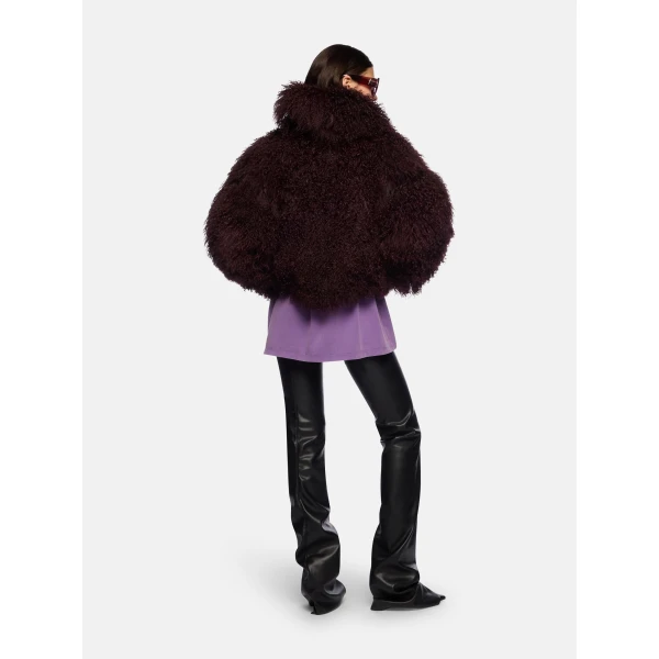 The Attico Dark Grapes Bomber Jacket, view 3