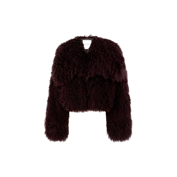 The Attico Dark Grapes Bomber Jacket