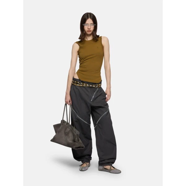 The Attico Dark Grey Long Pant, view 2