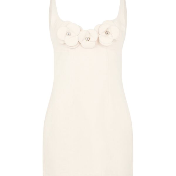 David Koma 3D Flower Denim Mini Dress