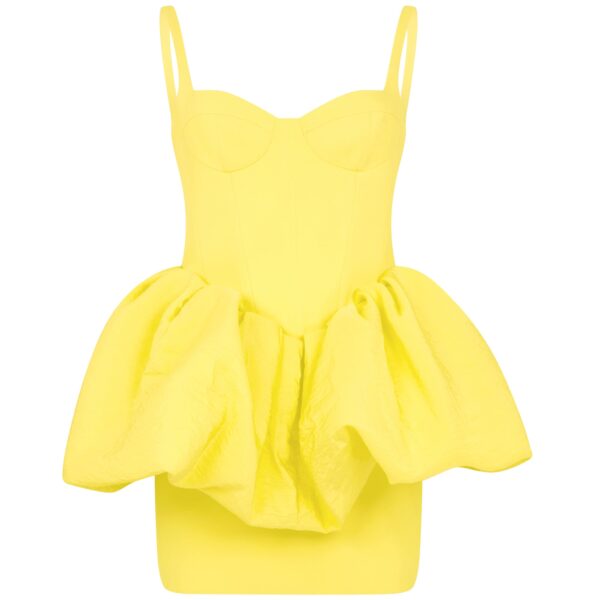 David Koma Puff Skirt Detail Mini Dress