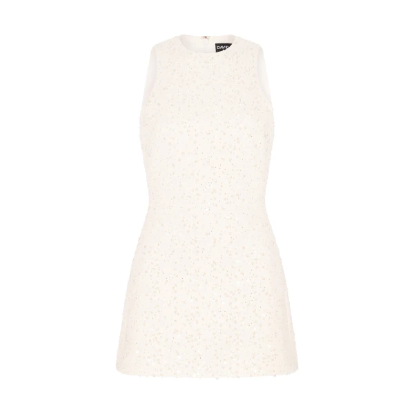 David Koma Sequin Boucle Mini Dress