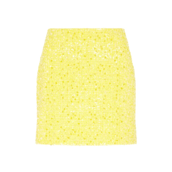 David Koma Sequin Boucle Mini Skirt
