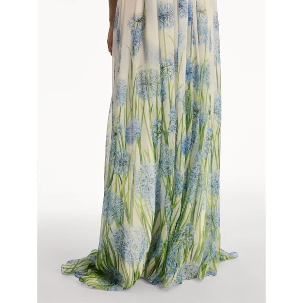 Oscar de la Renta Degradé Allium Chiffon Gown - Oscar de la Renta Dresses - American Couture - Shop at Coveti