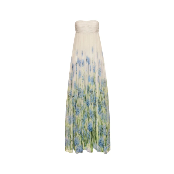 Oscar de la Renta Degradé Allium Chiffon Gown - Oscar de la Renta Dresses - American Couture - Shop at Coveti