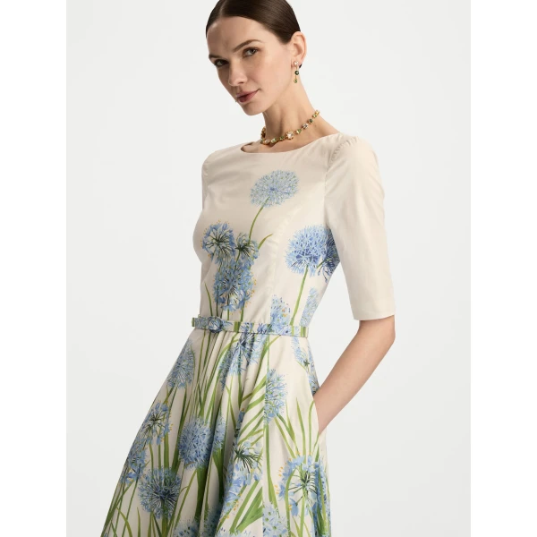 Oscar de la Renta Degradé Allium Cotton Poplin Dress - Oscar de la Renta Dresses - American Couture - Shop at Coveti