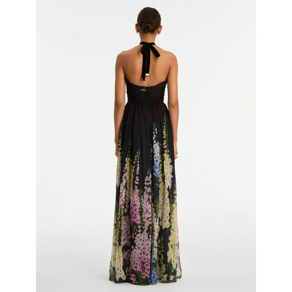 Oscar de la Renta Degradé Foxglove Chiffon Gown - Oscar de la Renta Dresses - American Couture - Shop at Coveti