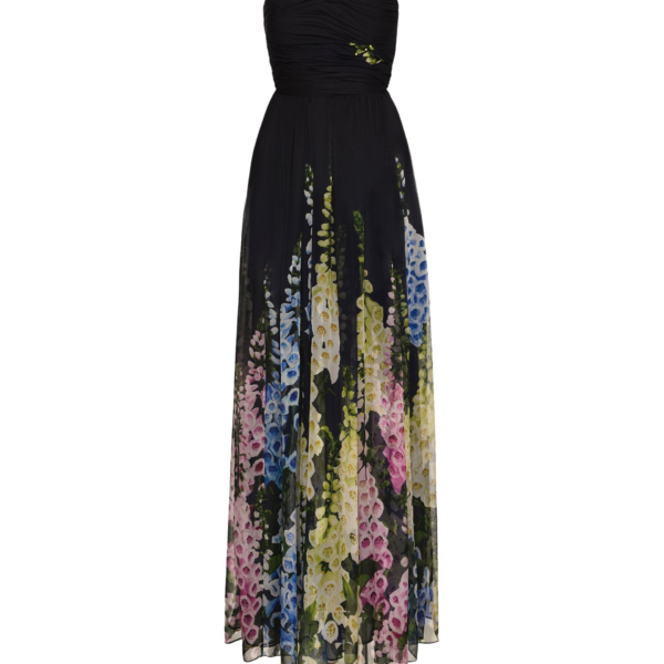 Oscar de la Renta Degradé Foxglove Chiffon Gown - Oscar de la Renta Dresses - American Couture - Shop at Coveti