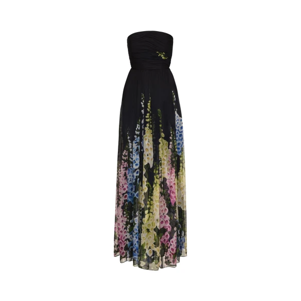 Oscar de la Renta Degradé Foxglove Chiffon Gown - Oscar de la Renta Dresses - American Couture - Shop at Coveti