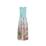 Oscar de la Renta Degradé Foxglove Chiffon Inset Dress - Oscar de la Renta Dresses - American Couture - Shop at Coveti
