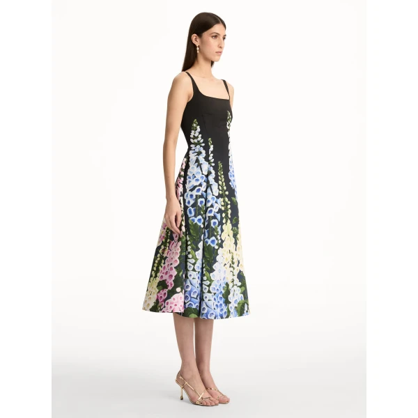 Oscar de la Renta Degradé Foxglove Faille Dress - Oscar de la Renta Dresses - American Couture - Shop at Coveti