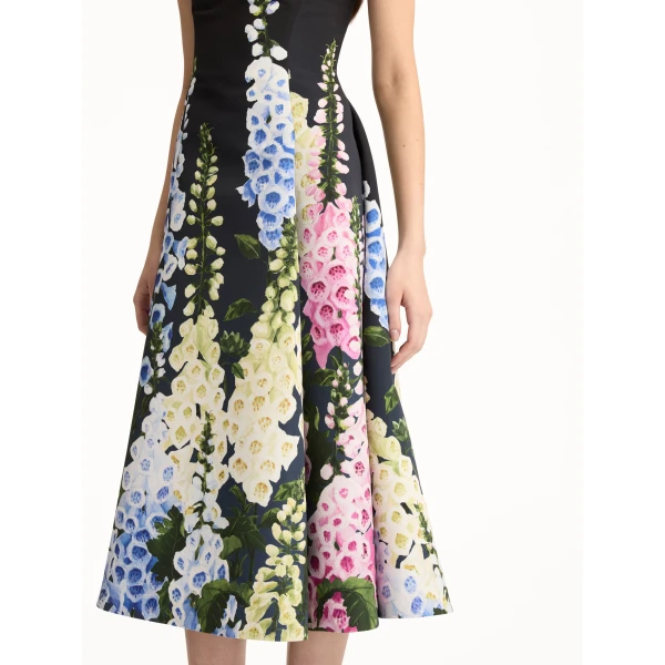 Oscar de la Renta Degradé Foxglove Faille Dress - Oscar de la Renta Dresses - American Couture - Shop at Coveti