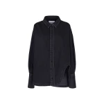 The Attico 'Diana'' Black Shirt Jacket - The Attico Jackets - Designed by Gilda Ambrosio & Giorgia Tordini - Shop at Coveti