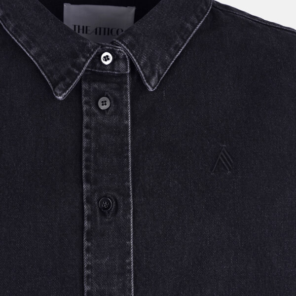 The Attico 'Diana'' Black Shirt Jacket - The Attico Jackets - Designed by Gilda Ambrosio & Giorgia Tordini - Shop at Coveti
