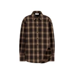 The Attico 'Diana'' Brown Shades Shirt - The Attico Tops - Designed by Gilda Ambrosio & Giorgia Tordini - Shop at Coveti