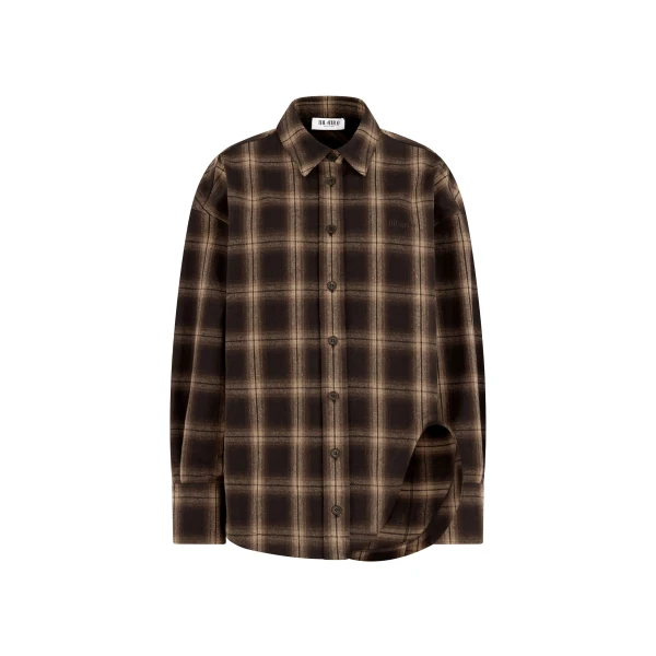 The Attico ‘Diana” Brown Shades Shirt
