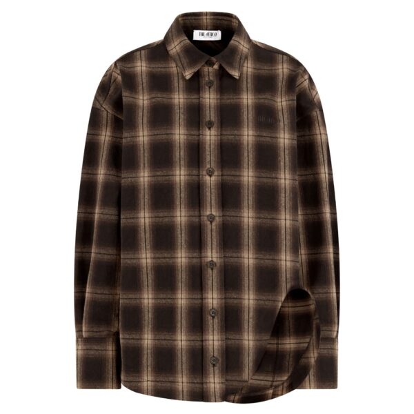 The Attico 'Diana'' Brown Shades Shirt - The Attico Tops - Designed by Gilda Ambrosio & Giorgia Tordini - Shop at Coveti