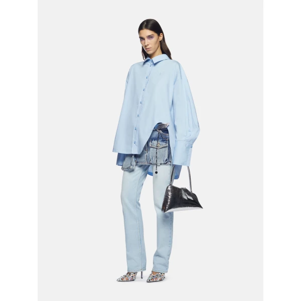 The Attico ‘Diana” Dusty Blue Shirt, view 2