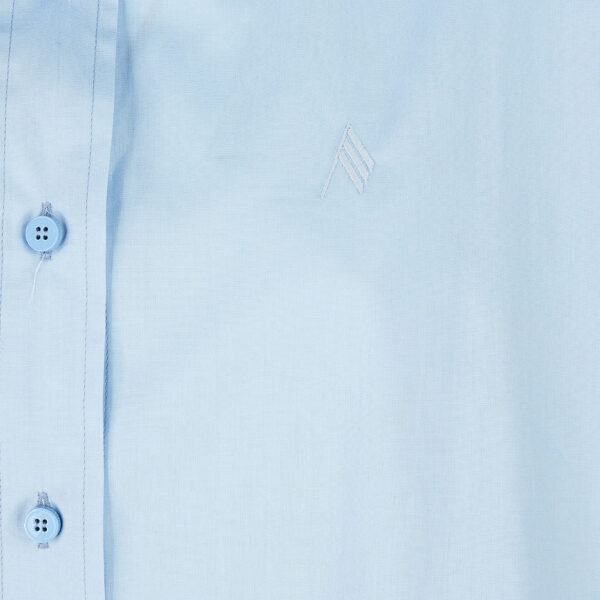 The Attico 'Diana'' Dusty Blue Shirt - The Attico Tops - Designed by Gilda Ambrosio & Giorgia Tordini - Shop at Coveti