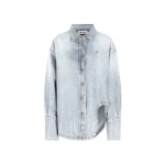 The Attico "Diana'' Sky Blue Shirt Jacket - The Attico Jackets - Designed by Gilda Ambrosio & Giorgia Tordini - Shop at Coveti