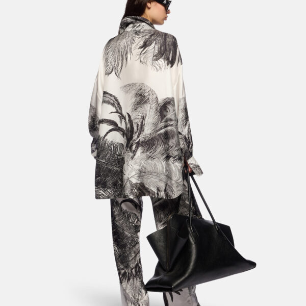 The Attico 'Diana'' White And Black Shirt - The Attico Tops - Designed by Gilda Ambrosio & Giorgia Tordini - Shop at Coveti