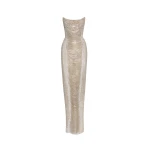 Oscar de la Renta Draped Crystal Chain Gown - Oscar de la Renta Dresses - American Couture - Shop at Coveti