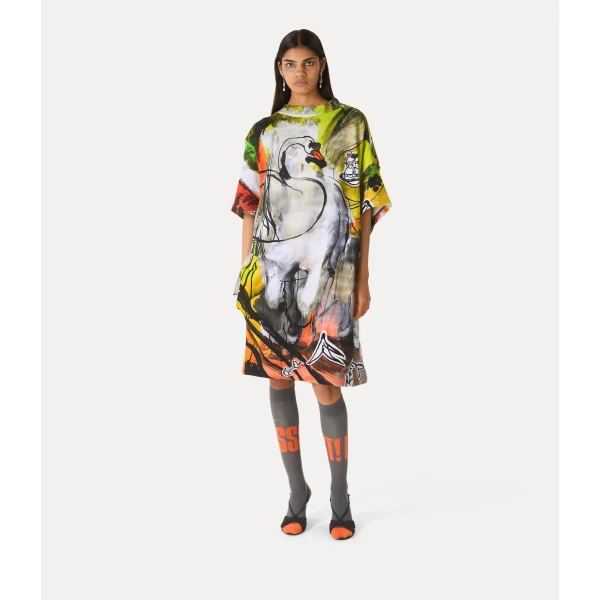 Vivienne Westwood Drunken T-shirt Dress - Vivienne Westwood Dresses - Punk Luxury - Shop at Coveti