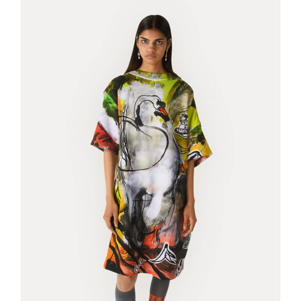 Vivienne Westwood Drunken T-shirt Dress - Vivienne Westwood Dresses - Punk Luxury - Shop at Coveti