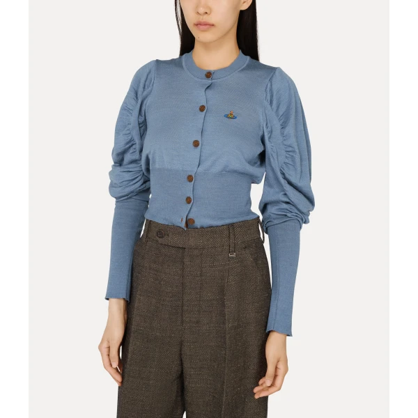 Vivienne Westwood Eli Cropped Cardigan - Vivienne Westwood Knitwear - Punk Luxury - Shop at Coveti