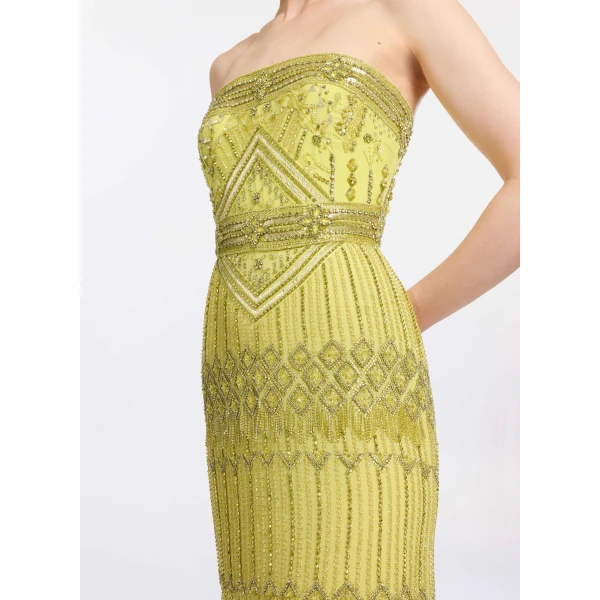 Elie Saab Bead Embroidered Dress, view 4
