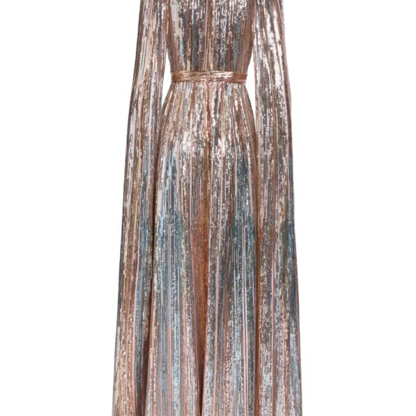 Elie Saab Multicolor Sequin Embroidered Dress in Multicolour featuring  – Luxury Designer Fashion at Coveti.