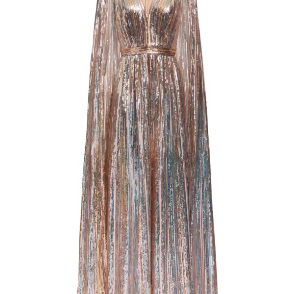 Elie Saab Multicolor Sequin Embroidered Dress in Multicolour featuring  – Luxury Designer Fashion at Coveti.