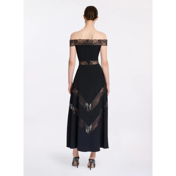 Elie Saab Off-The-Shoulder Midi Dress, view 3
