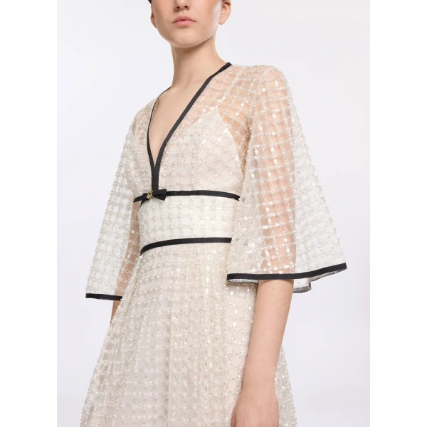 Elie Saab Pearl Midi Dress, view 4