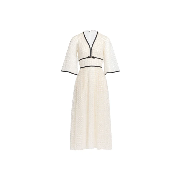 Elie Saab Pearl Midi Dress